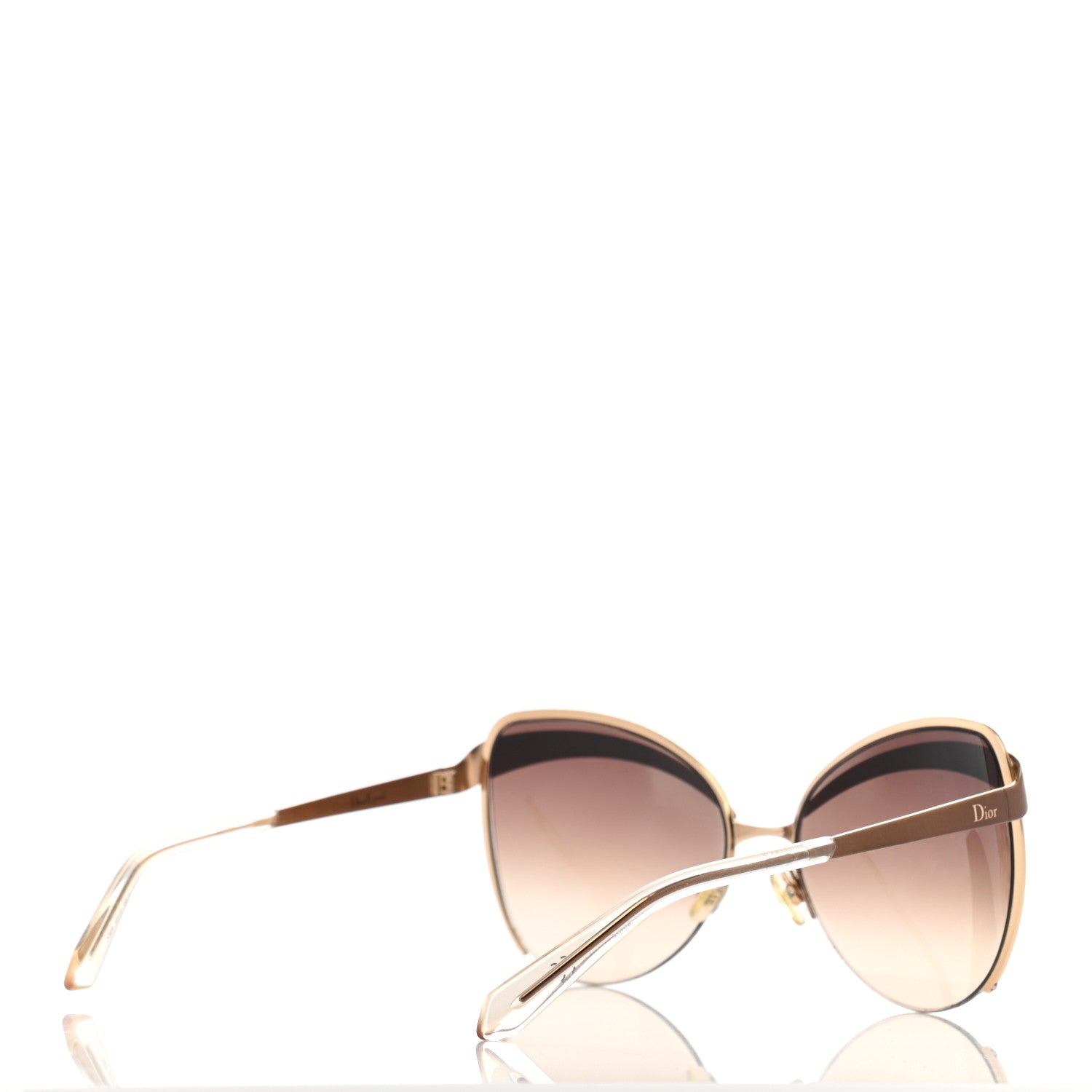 Christian Dior Metal Butterfly Sunglasses Gold 4 of 7