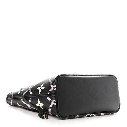 Louis Vuitton Empreinte Monogram Giant Broderies Neverfull MM Black 5 of 10