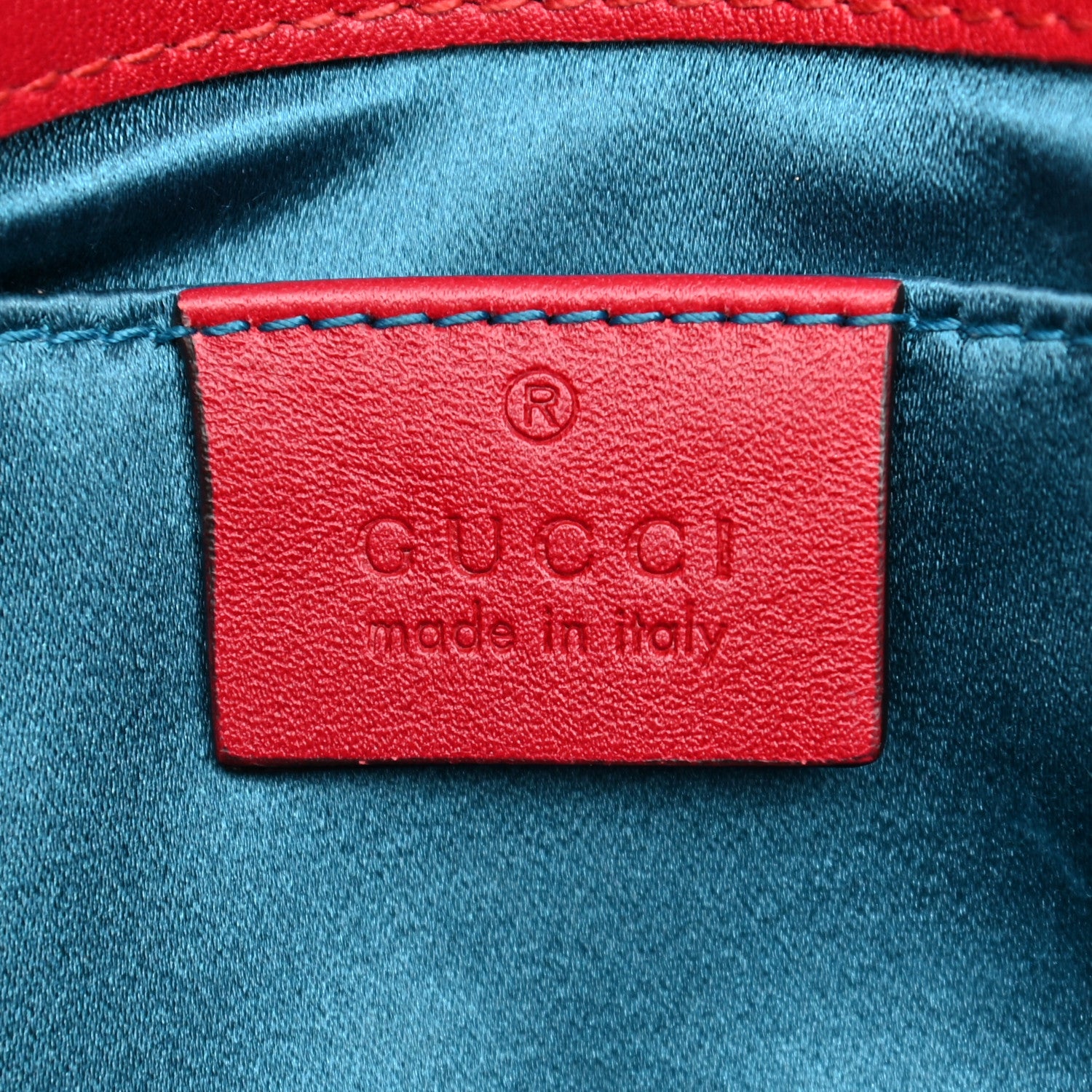 Gucci Velvet Matelasse Mini GG Marmont Shoulder Bag Hibiscus Red 9 of 10