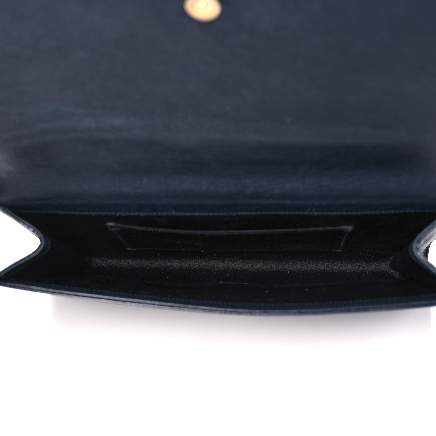 Saint Laurent Calfskin Monogram Large Belle De Jour Clutch Navy 5 of 11