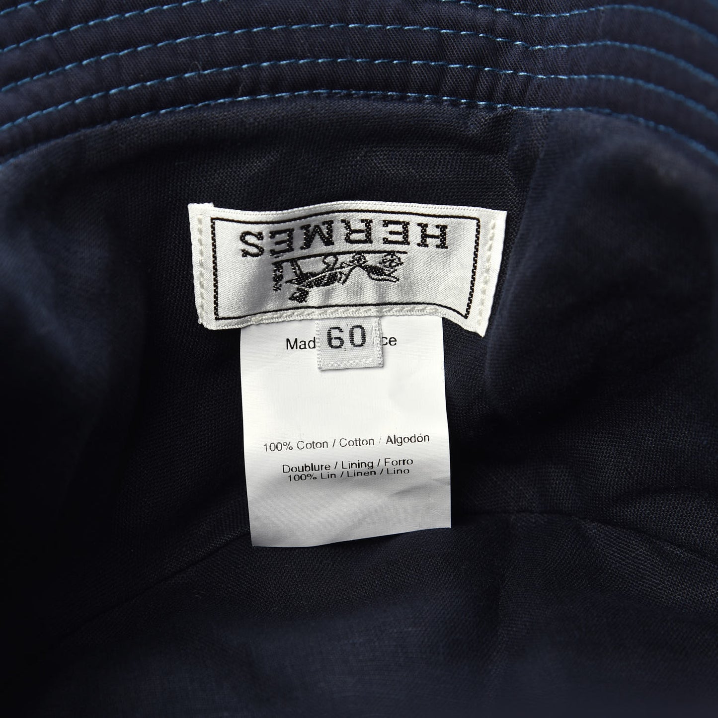 Cotton Bucket Hat 60 Blue