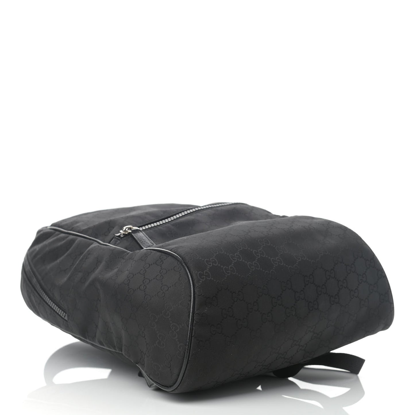 Nylon Monogram Slim Backpack Black