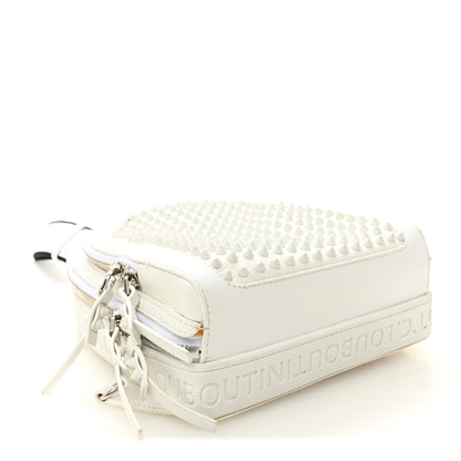 Christian Louboutin Calfskin Mens Loubifunk Spiked Bag White 4 of 12