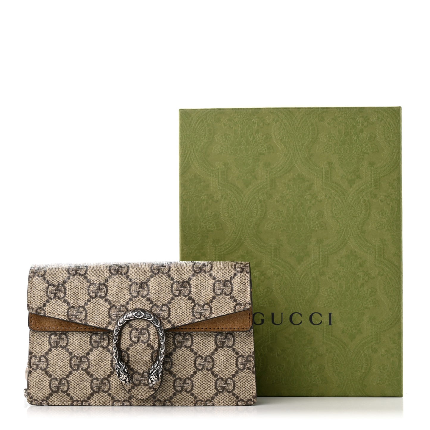 GG Supreme Monogram Super Mini Dionysus Shoulder Bag Taupe