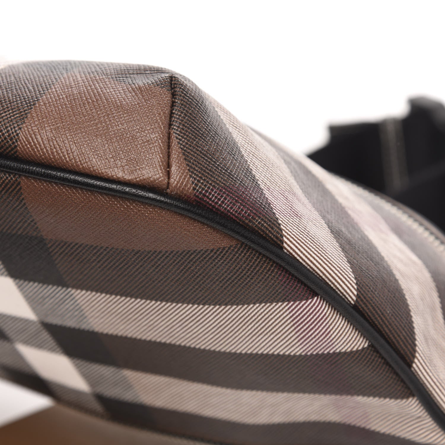 Burberry E-canvas Check Bum Bag Dark Birch Brown 9 of 9