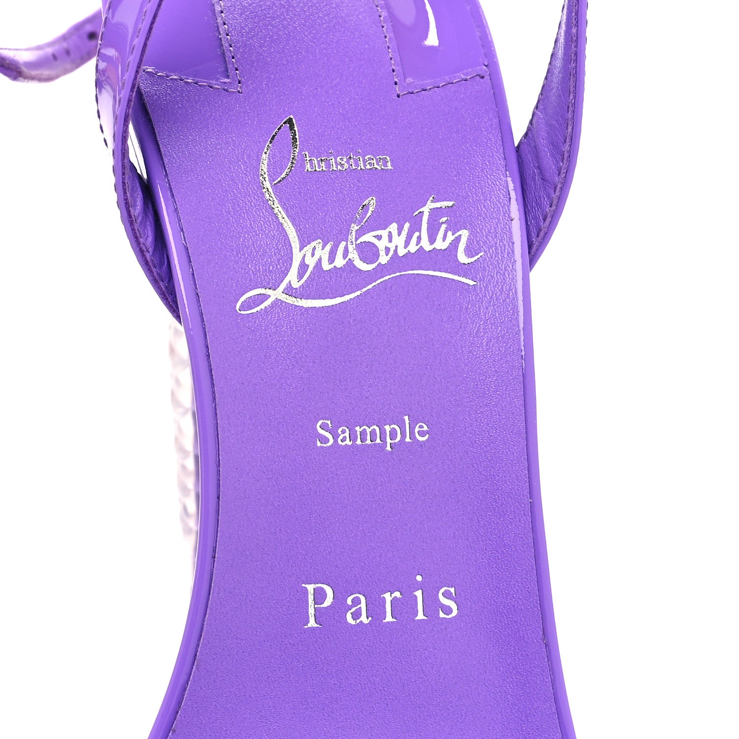 Christian Louboutin Patent Glossy Lipgloss Queen 100 Sandals 37 Ole 7 of 8