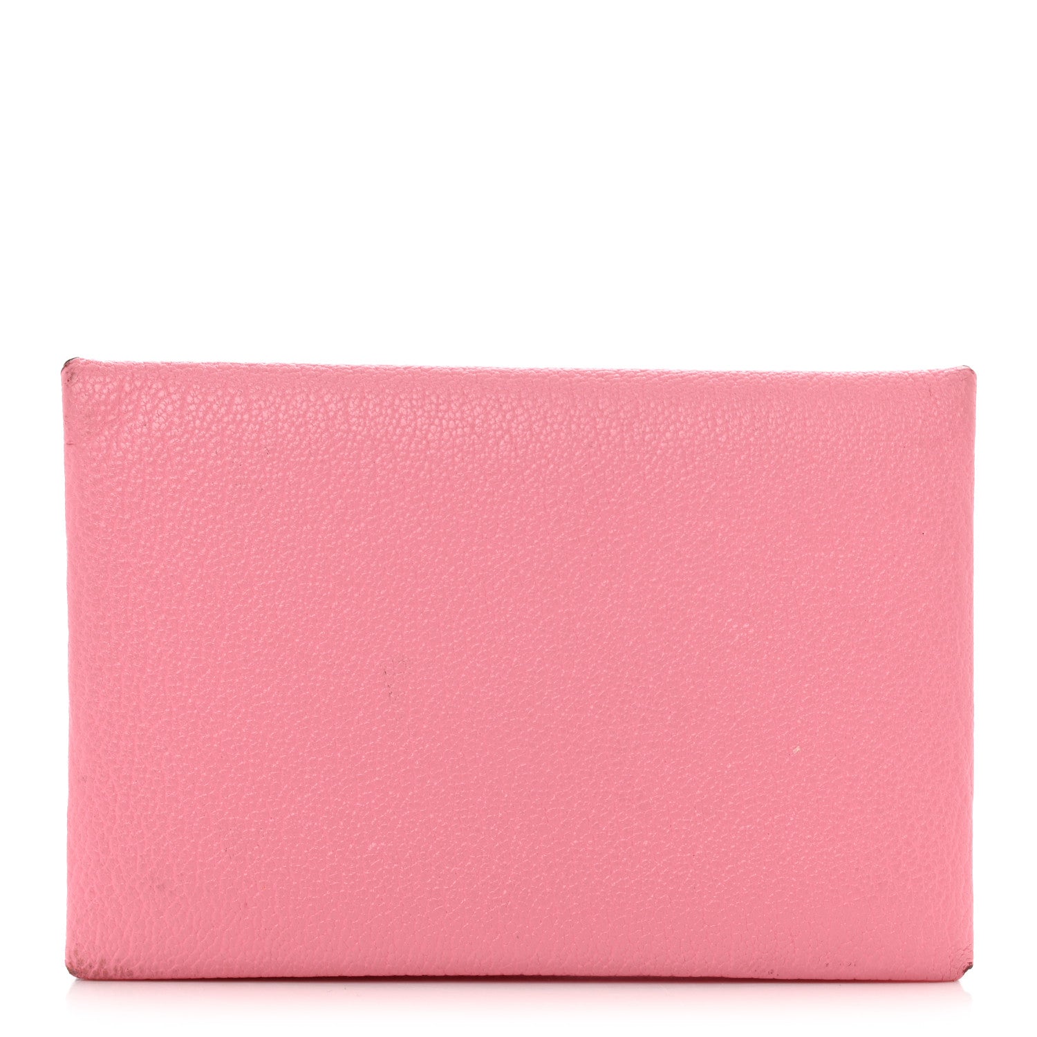 Hermes Chevre Chandra Verso Calvi Card Case Rose Confetti Brique 1 of 10