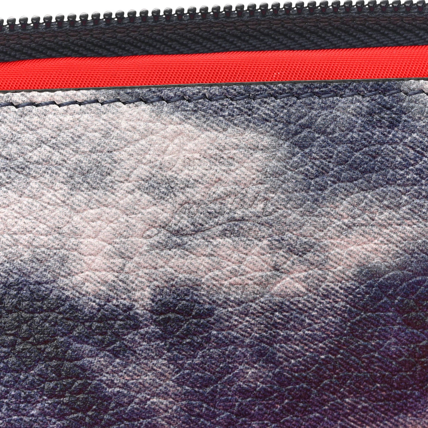 Canvas Spiked Paris NYC Belt Bag Blue