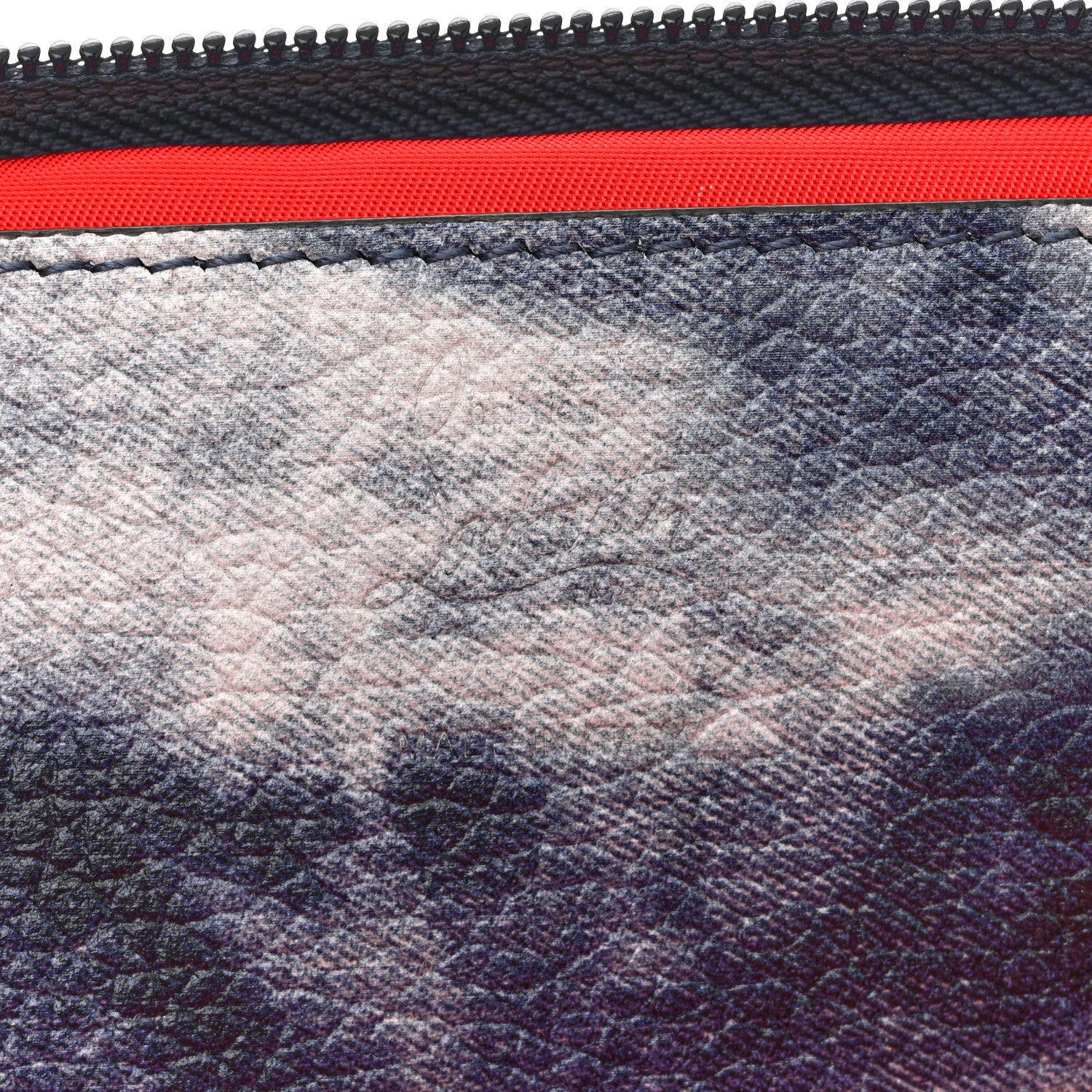 Christian Louboutin Canvas Spiked Paris NYC Belt Bag Blue 7 of 13