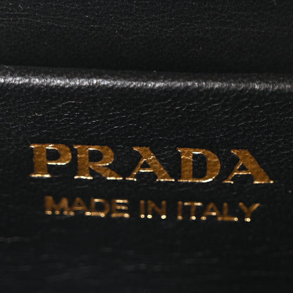 Prada Saffiano Symbole Flap Shoulder Bag Black 6 of 9