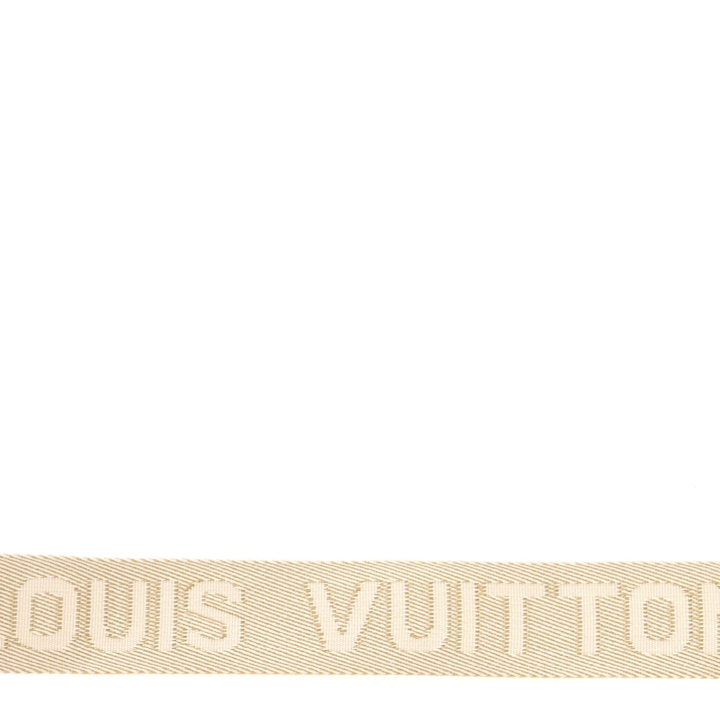 Jacquard High Rise Shoulder Strap Beige