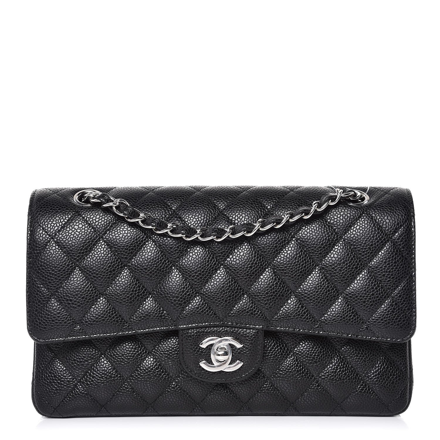 Chanel Caviar Quilted Medium Double Flap Black 1 of 8