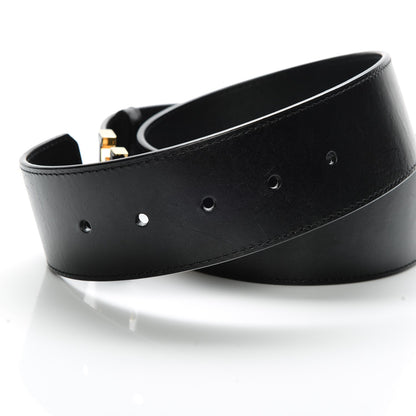 Louis Vuitton Calfskin 45mm LV Capucine Initiales Belt 80 32 Black 4 of 7