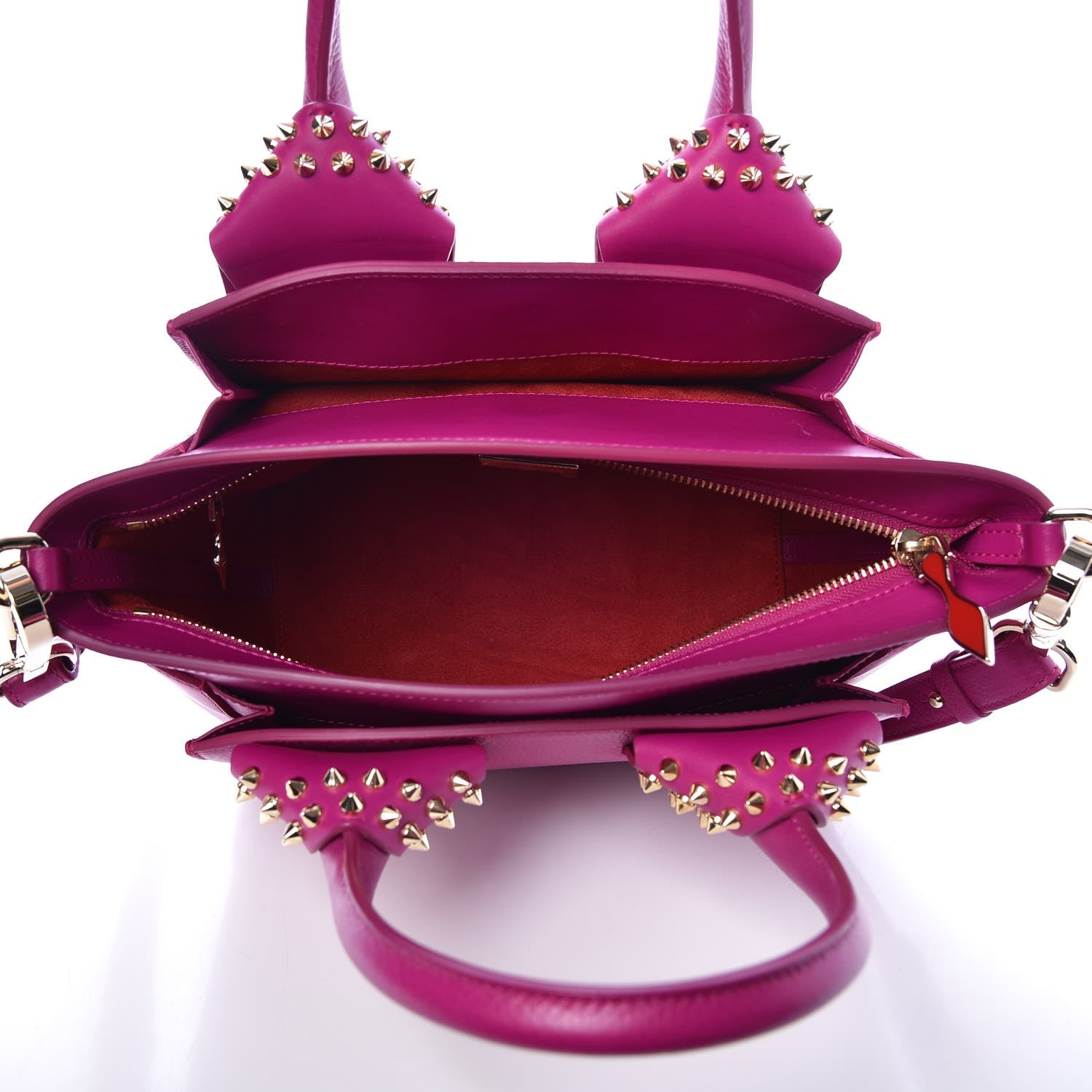 Christian Louboutin Calfskin Small Eloise Tote Fuchsia 5 of 6