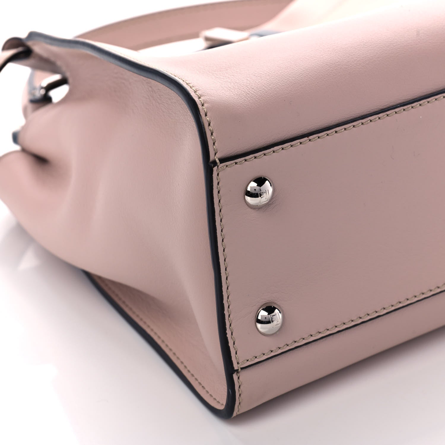 Fendi Vitello Seta Shiny Nappa Medium Peekaboo Iconic Satchel Soap Opale 13 of 14