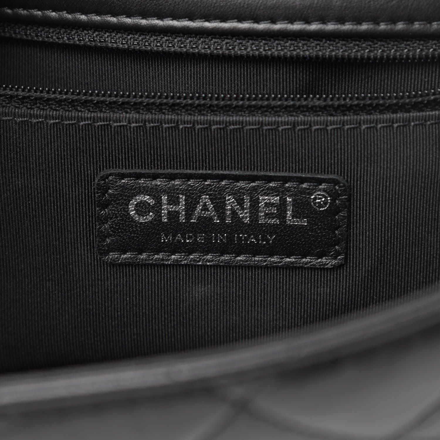 Chanel Crumpled Calfskin Quilted Large Chain All Over Flap Bag Black 6 of 11