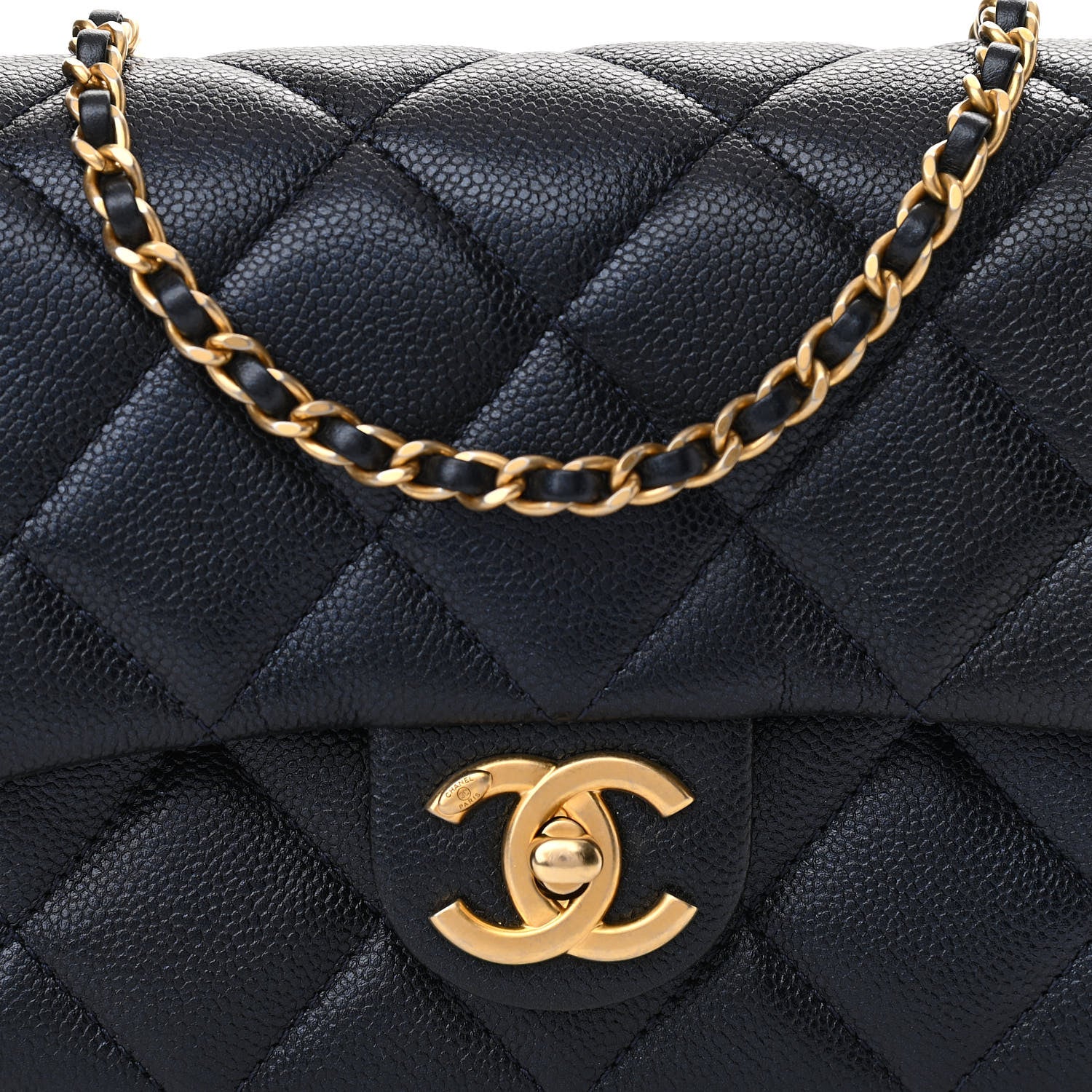 Chanel Iridescent Caviar Quilted Mini My Perfect Flap Black 8 of 11