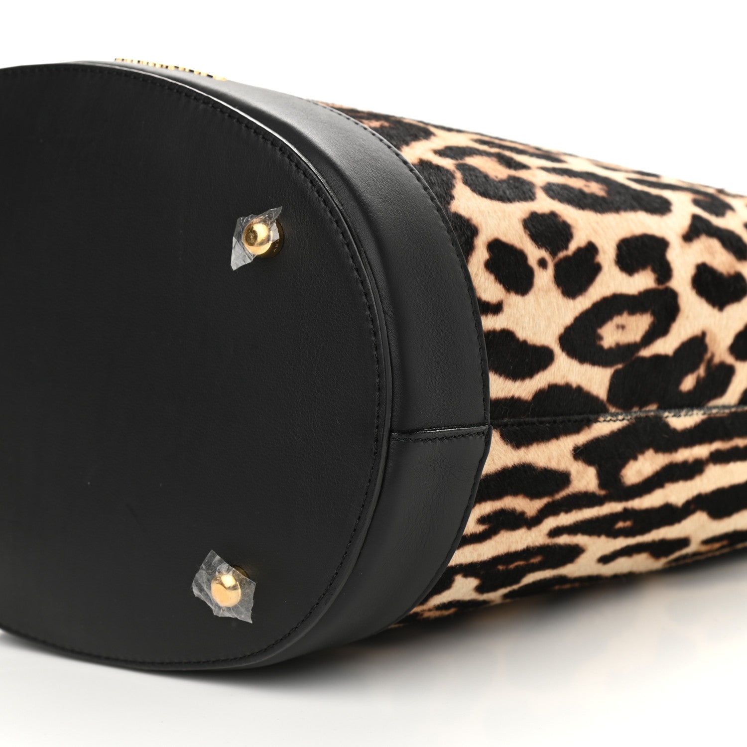 Burberry Prorsum Calf Hair Leopard Print The Bucket Bag Black 5 of 9