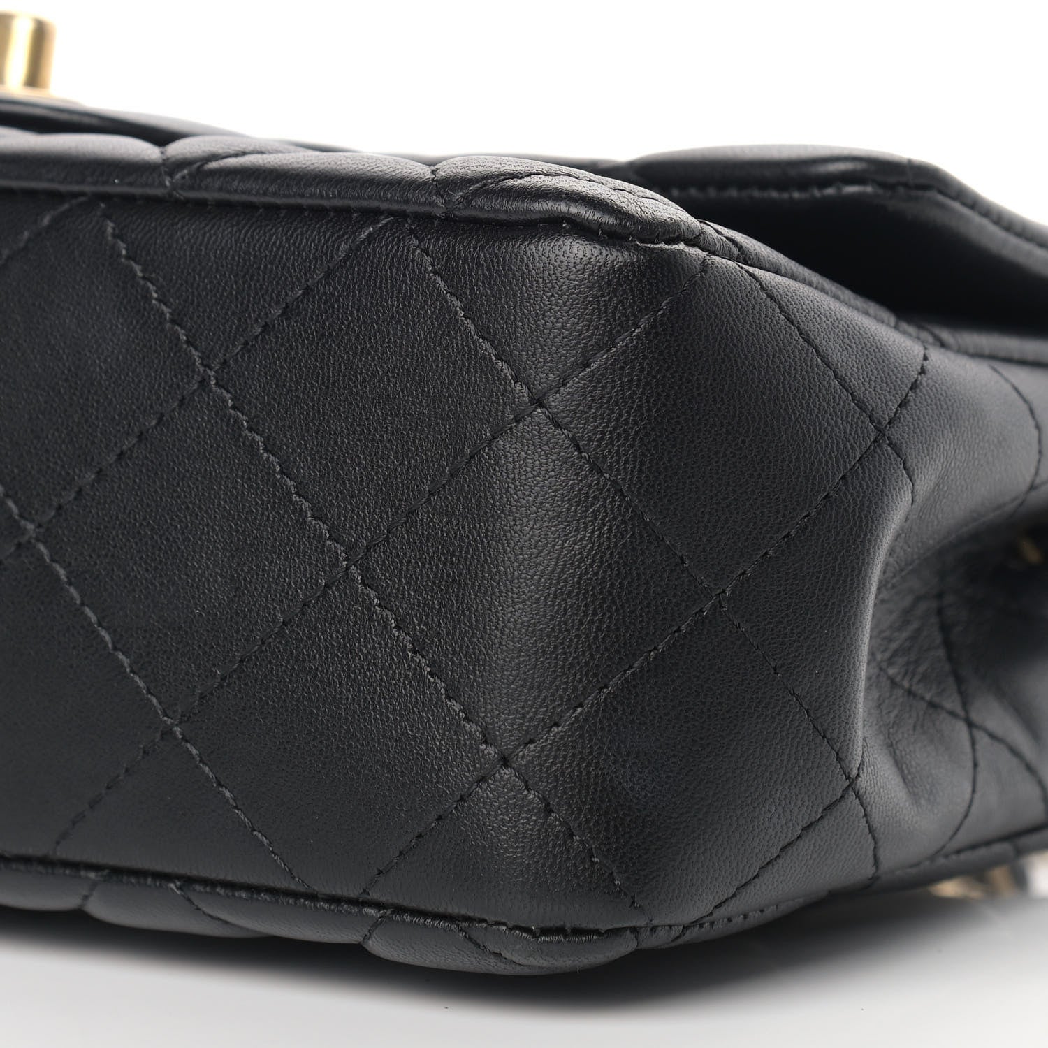 Chanel Lambskin Quilted Mini Rectangular Flap Black 8 of 9