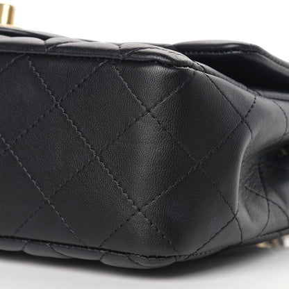 Chanel Lambskin Quilted Mini Rectangular Flap Black 8 of 9