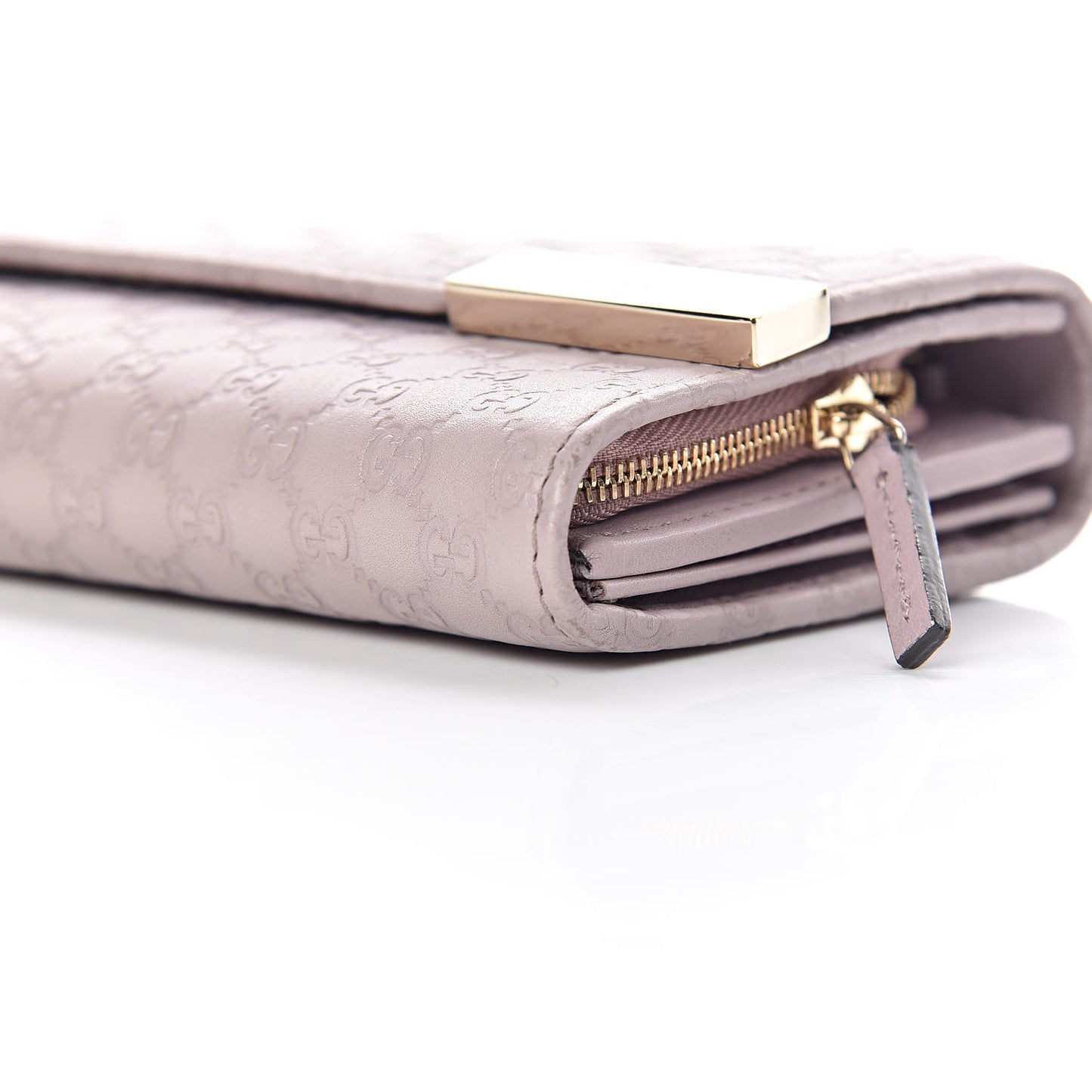 Soft Microguccissima Dice Chain Wallet Mauve