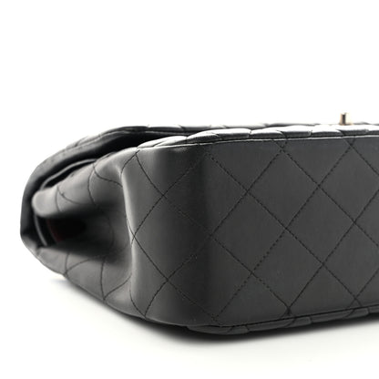 Chanel Lambskin Quilted Jumbo Double Flap Black 9 of 11