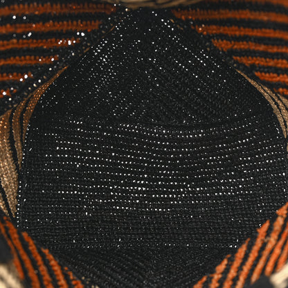 Loewe Raffia Calfskin Paula's Ibiza Medium Puzzle Fold Tote Natural Honey Gold 5 of 11