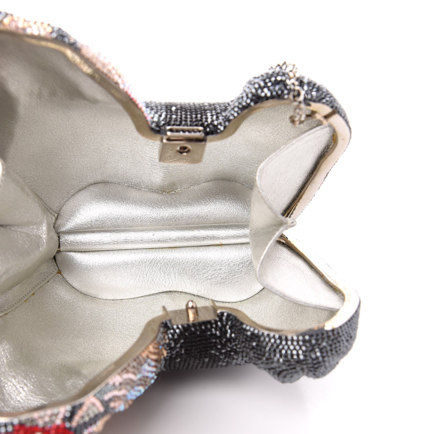 Judith Leiber Crystal Yorkie Charlie Perla Minaudiere Clutch 5 of 11