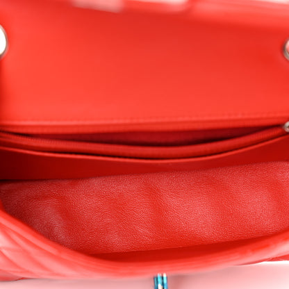 Chanel Patent Calfskin Quilted Mini Rectangular Flap Red 5 of 11