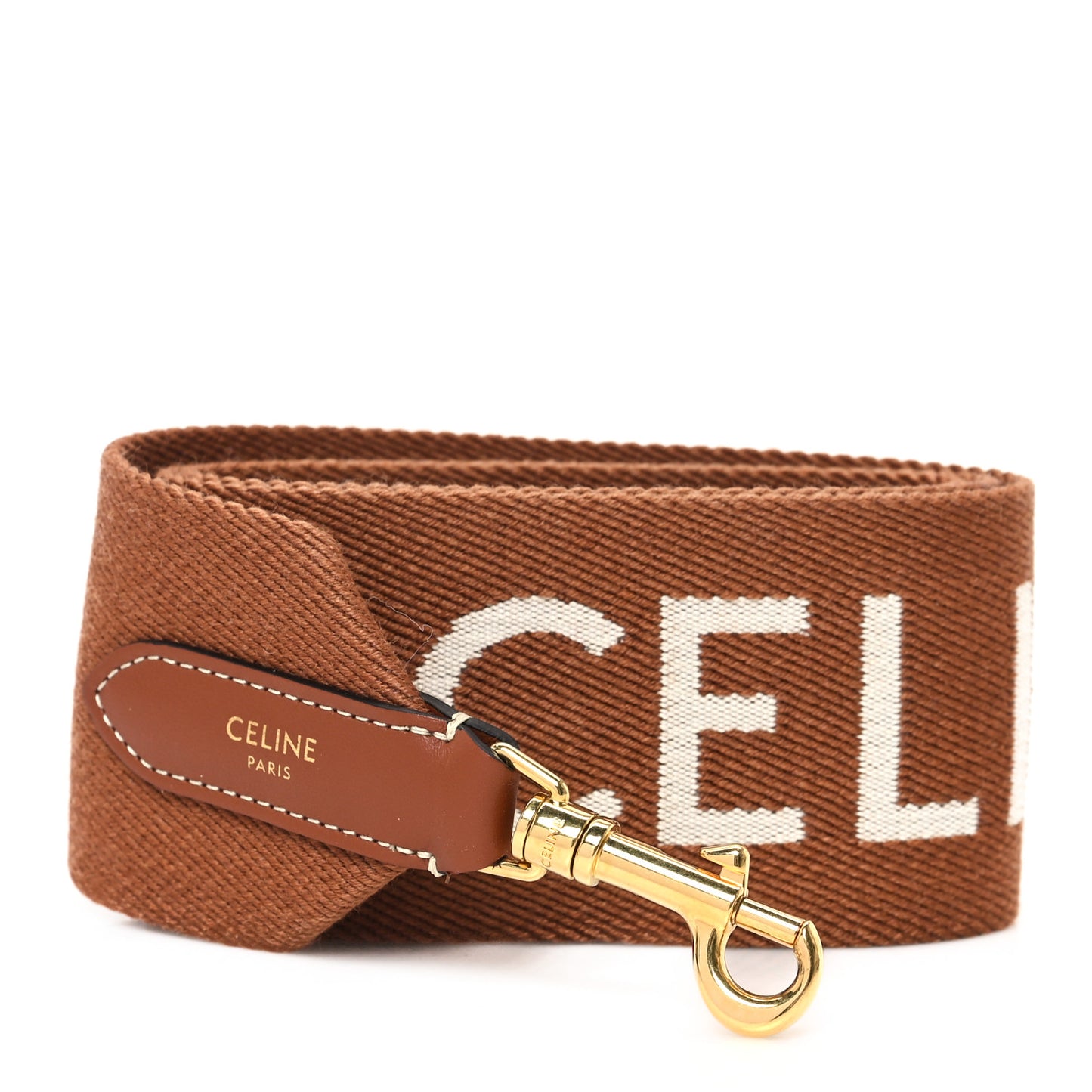 Jacquard Wool Strap  Light Brown