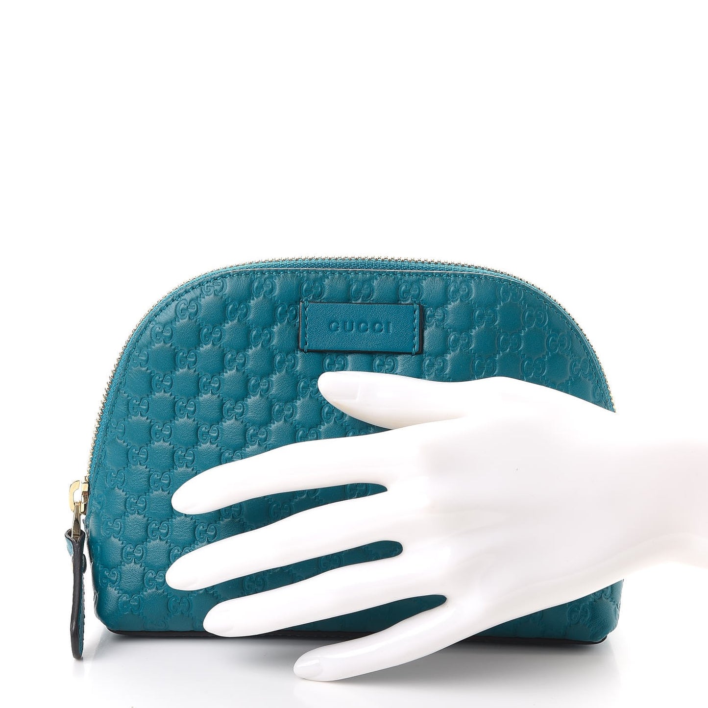 Microguccissima GG Cosmetic Case Deep Cobalt