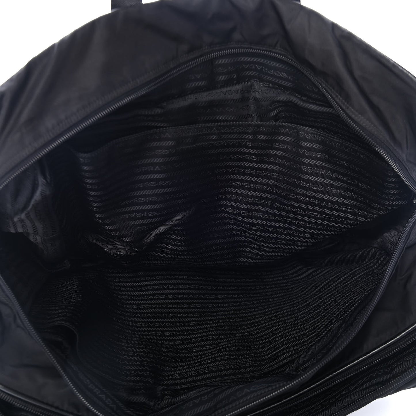 Tessuto Nylon Saffiano Briefcase Black