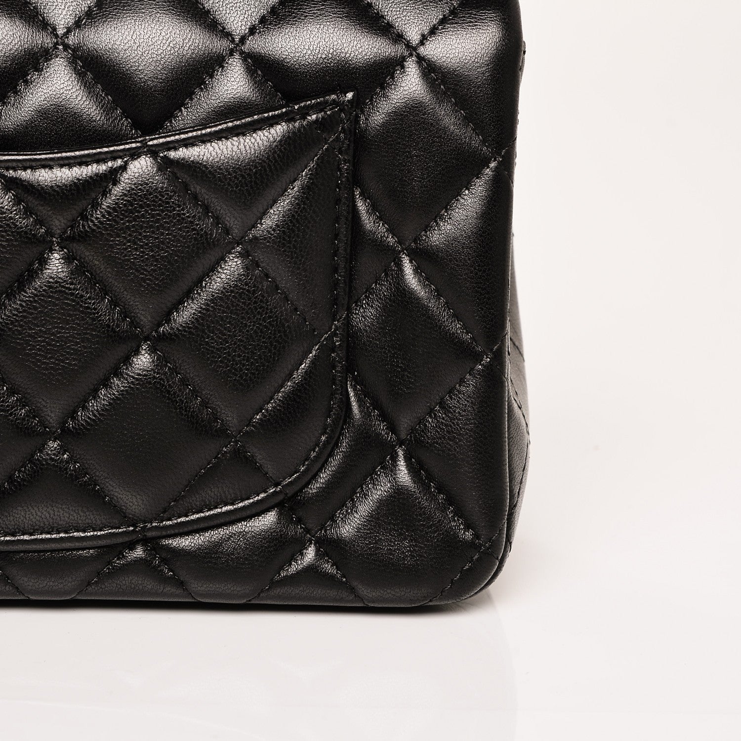 Chanel Lambskin Quilted Mini Rectangular Flap Black 10 of 10