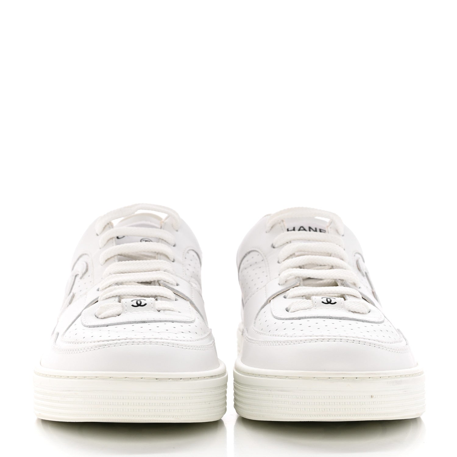 Chanel Calfskin CC Womens Sneakers 40.5 White 2 of 14