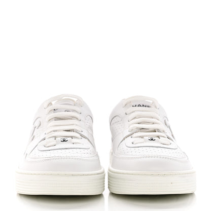Chanel Calfskin CC Womens Sneakers 40.5 White 2 of 14