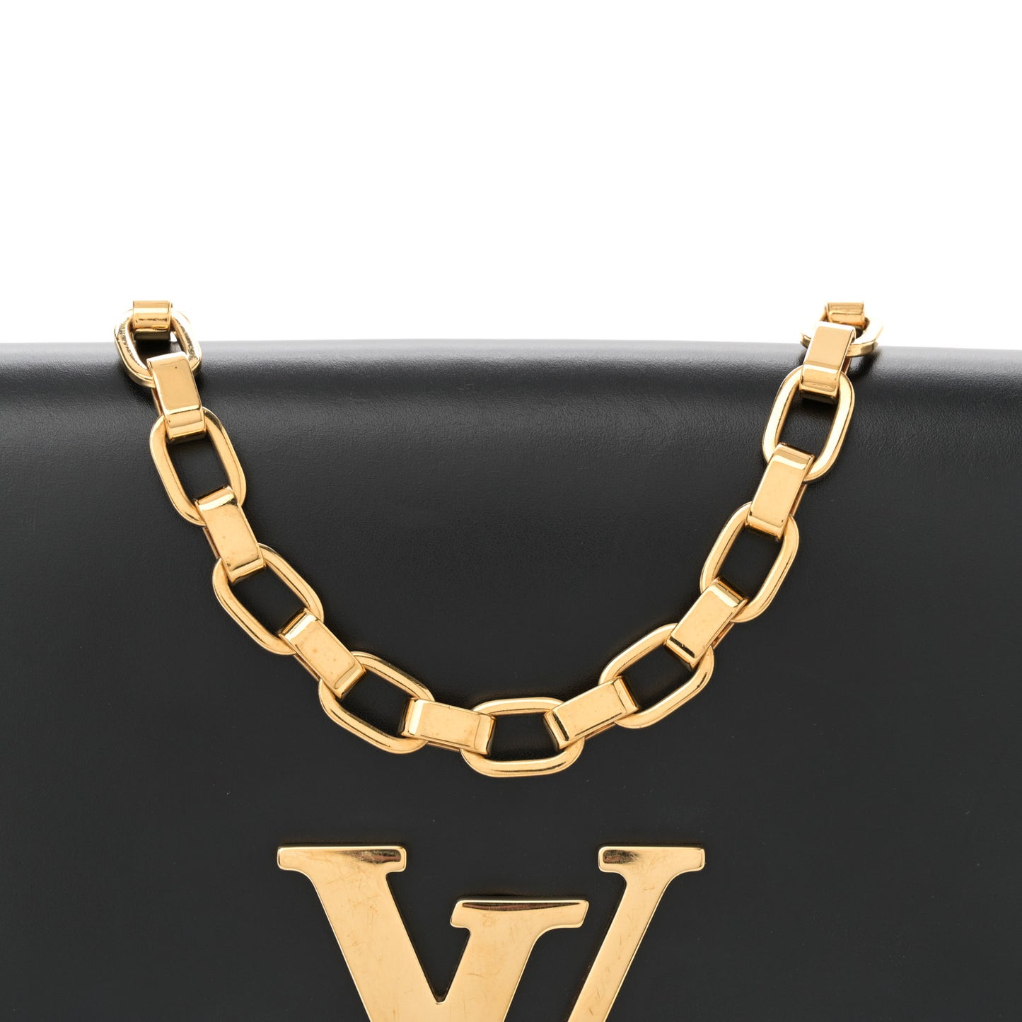 Calfskin Chain Louise GM Black