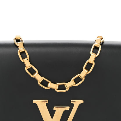 Louis Vuitton Calfskin Chain Louise GM Black 7 of 10