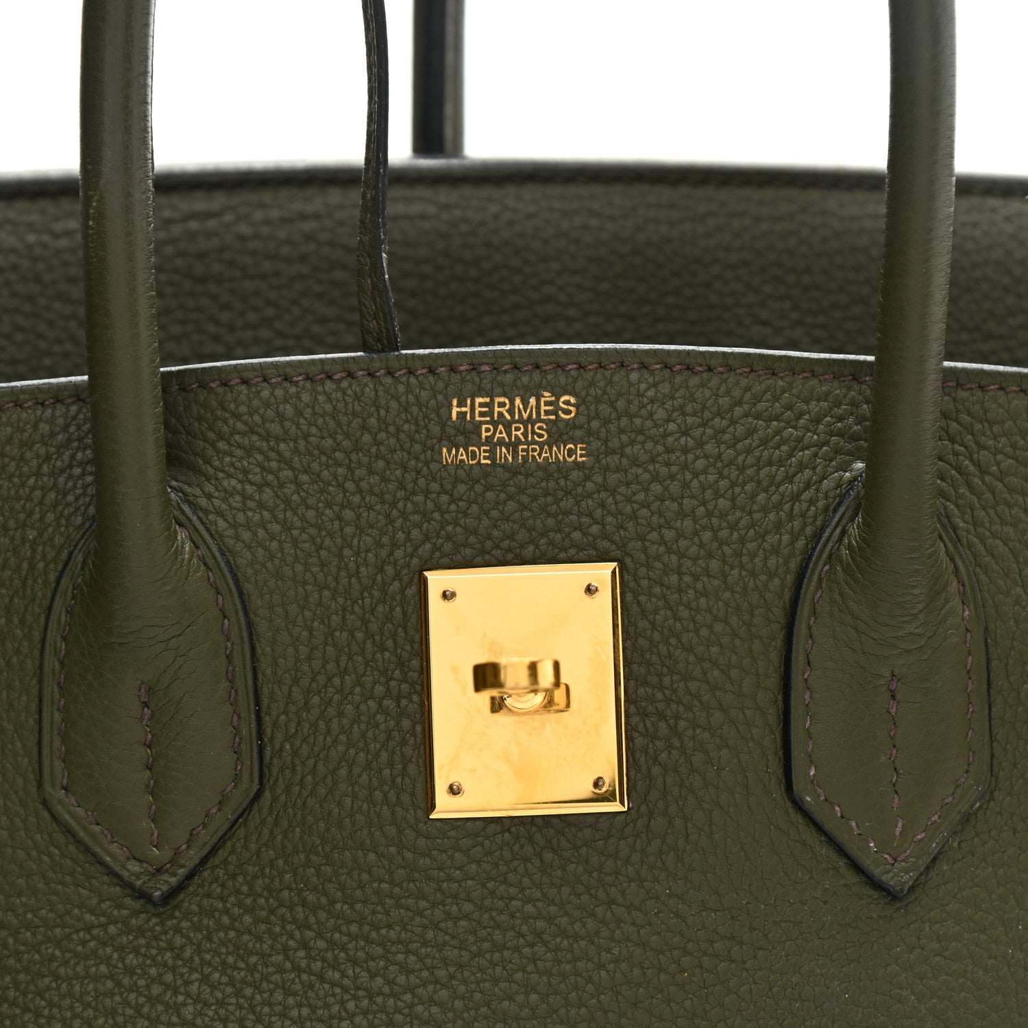 Hermes Taurillon Clemence Birkin 35 Vert Veronese 5 of 17