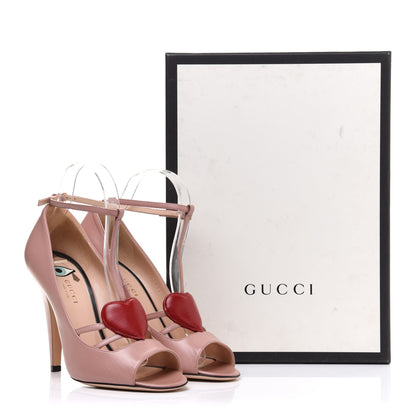 Gucci Malaga Kid Heart Pumps 38.5 Pink 12 of 12