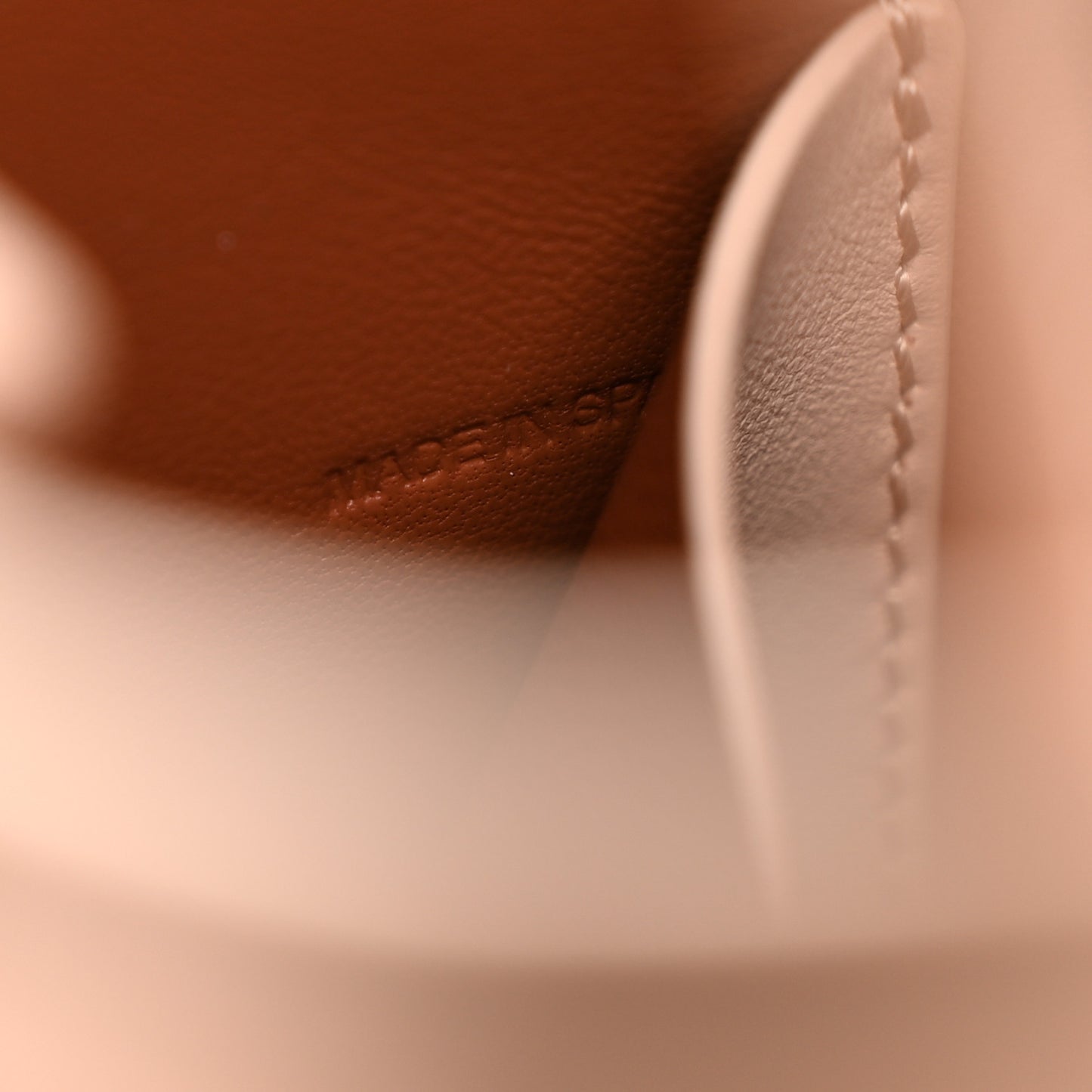 Shiny Calfskin Micro Sense Tote Bag Cement Pink