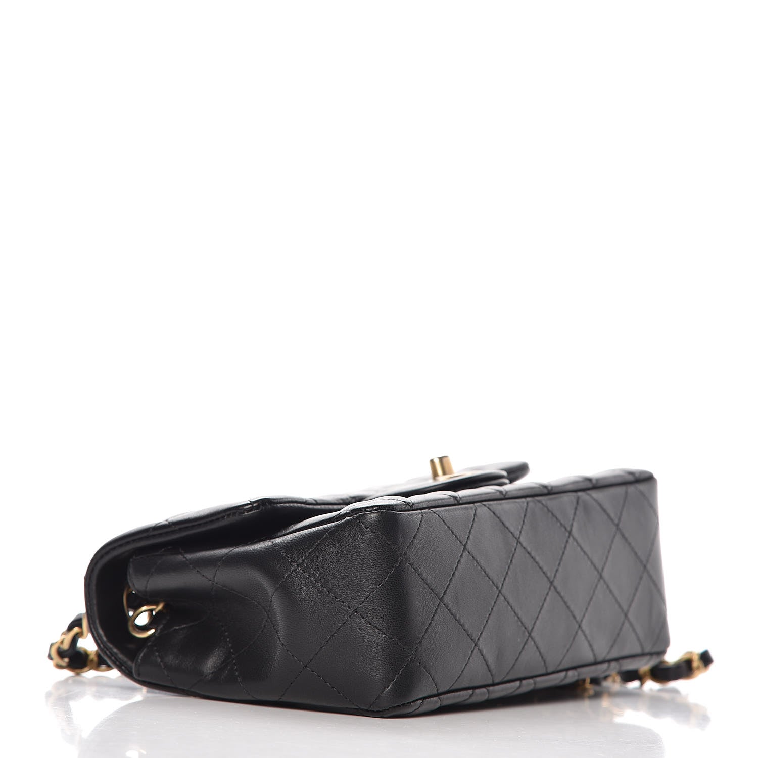 Chanel Lambskin Quilted Mini Rectangular Flap Black 4 of 9