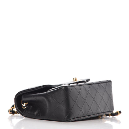 Chanel Lambskin Quilted Mini Rectangular Flap Black 4 of 9