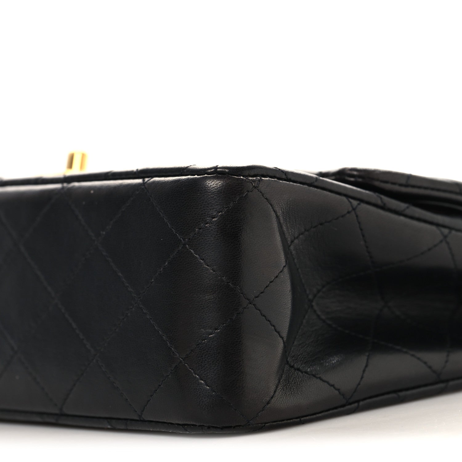 Chanel Lambskin Quilted Medium Double Flap Black 10 of 11