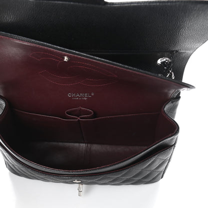 Chanel Caviar Quilted Jumbo Double Flap Black 7 of 10