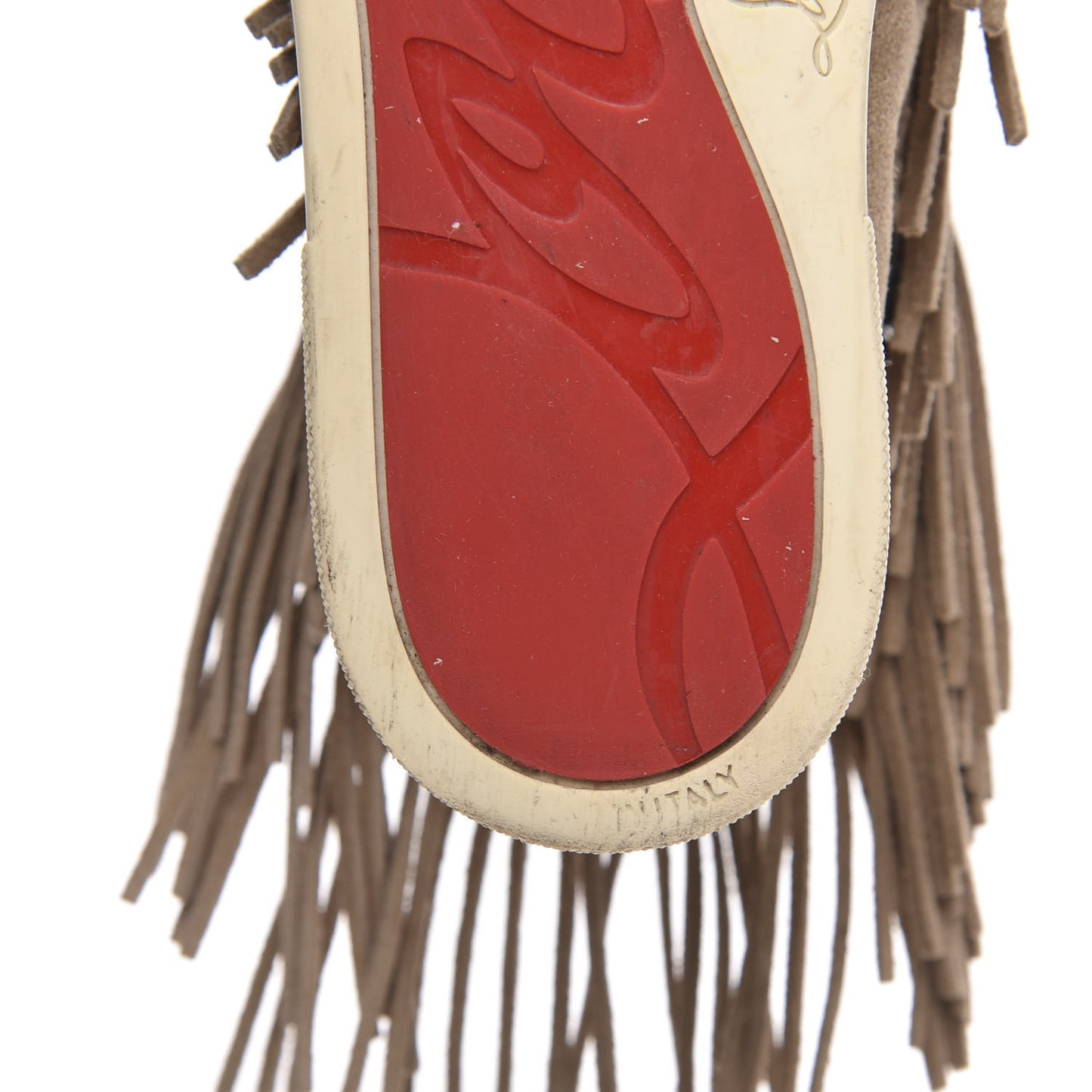 Veau Velours Spikes Womens Coachelita Flat Sneakers 36 Beige