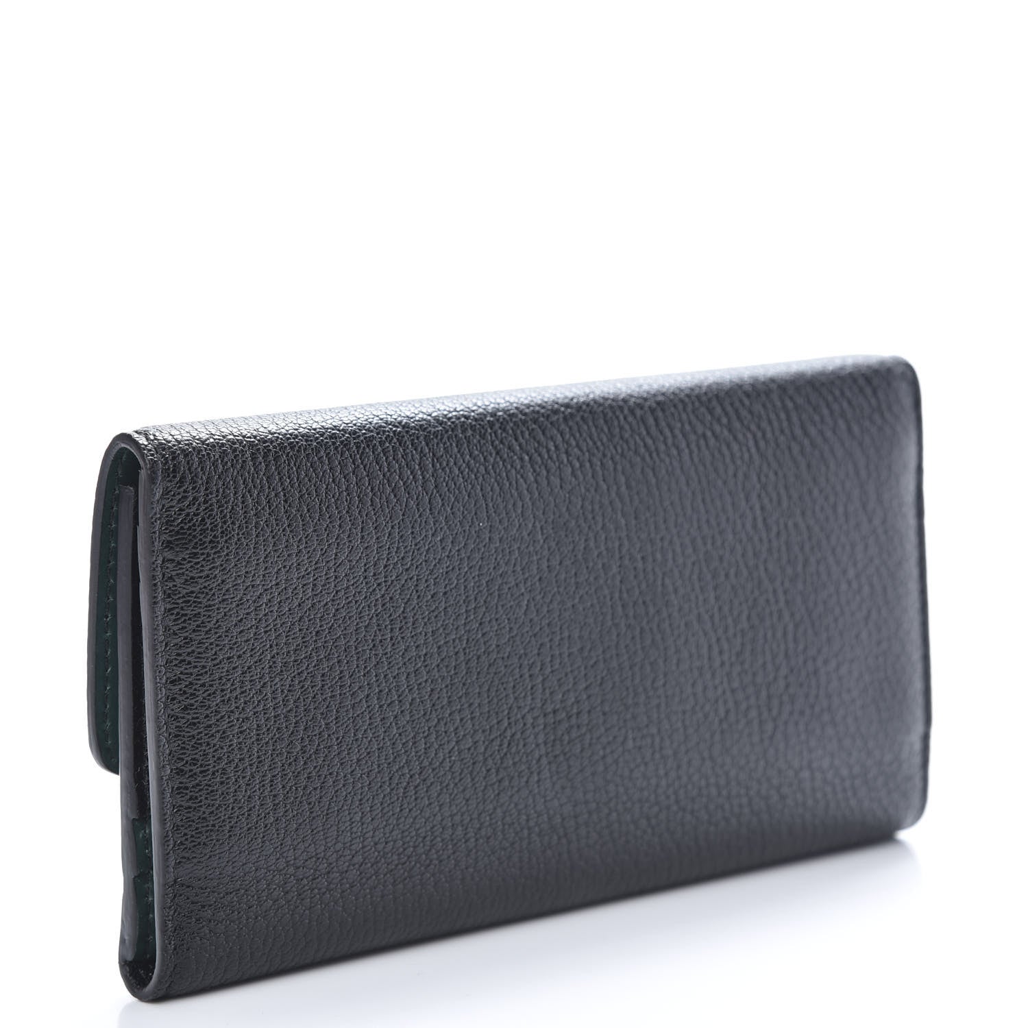 Burberry Goatskin D-Ring Continental Wallet Black 3 of 7