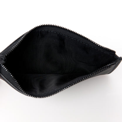 Christian Dior Ultra Matte Calfskin Saddle Chain Wallet Pouch Black 9 of 13