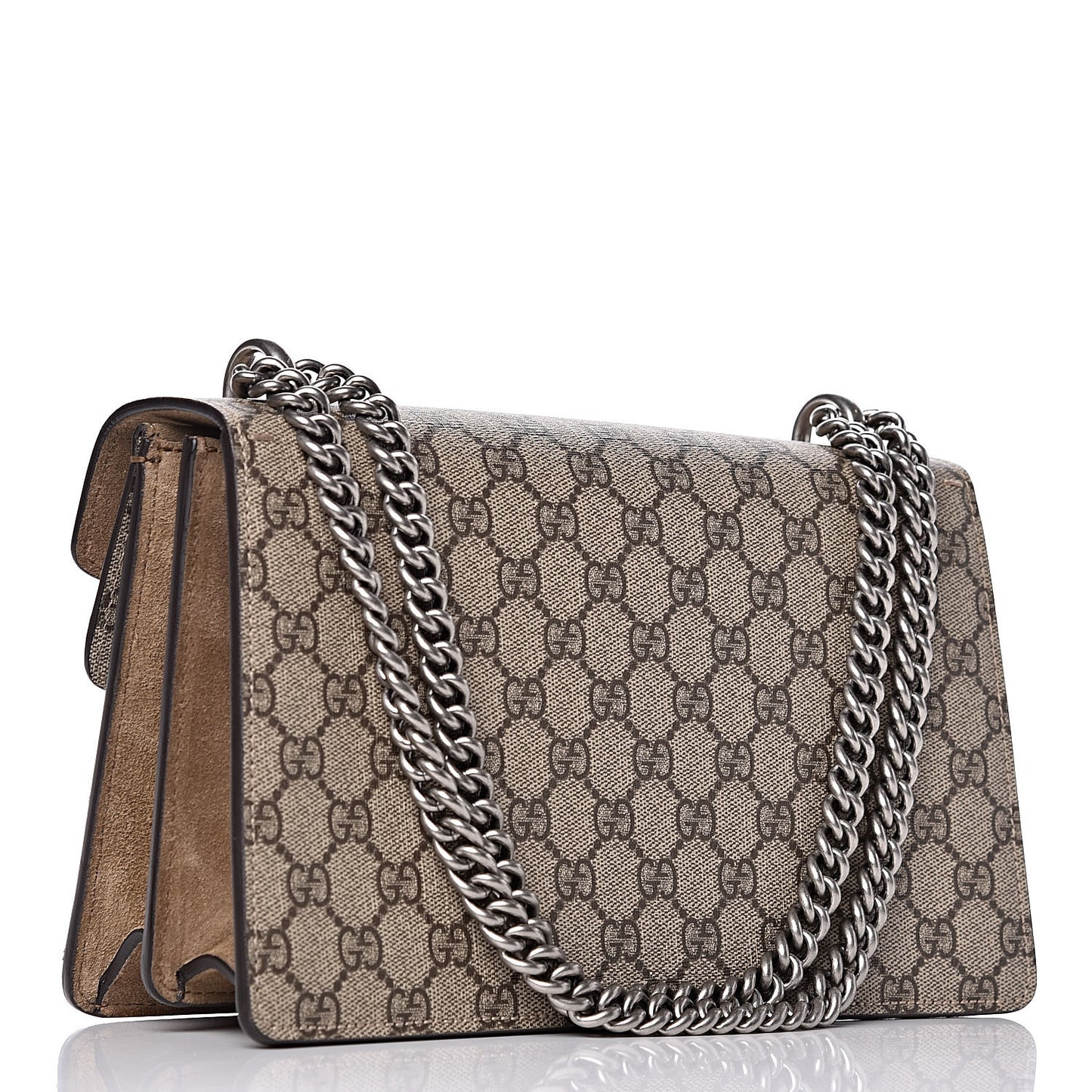 GG Supreme Monogram Small Dionysus Shoulder Bag Taupe