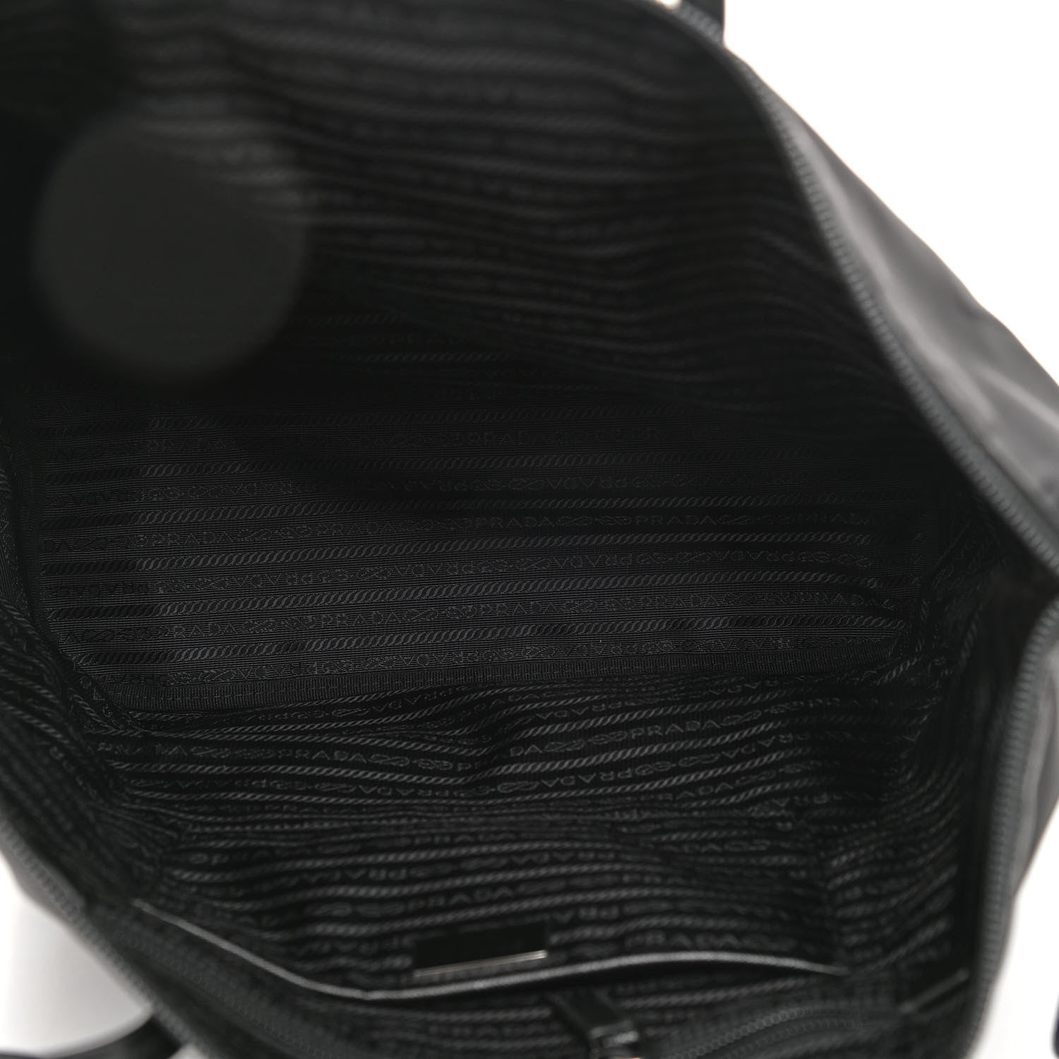 Prada Tessuto Nylon Saffiano Tote Black 4 of 9
