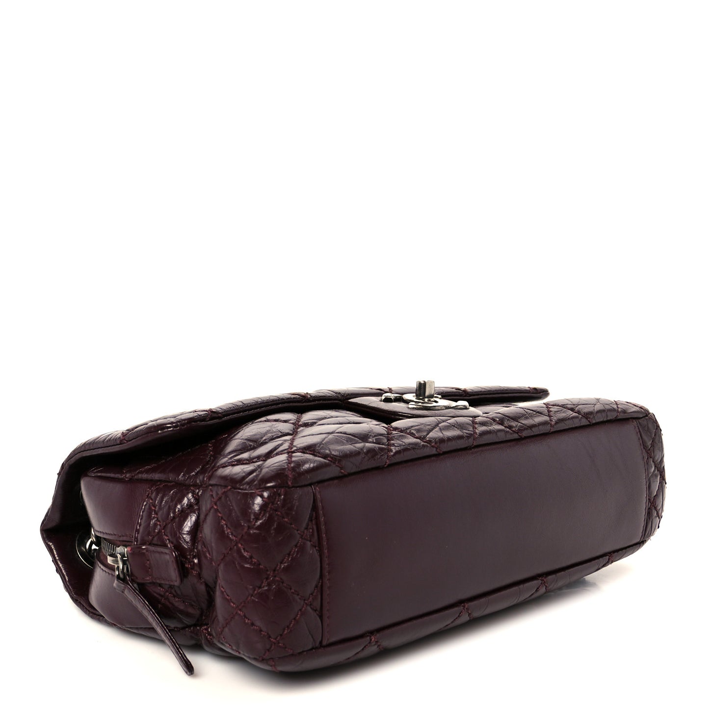 Aged Calfskin Medium New Portobello Flap Burgundy
